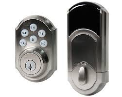 Kwikset Pushbutton Deadbolt Lock- Satin Nickel